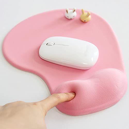 Imagem de Superfície do mouse pad de borracha com descanso de pulso gel (rosa)