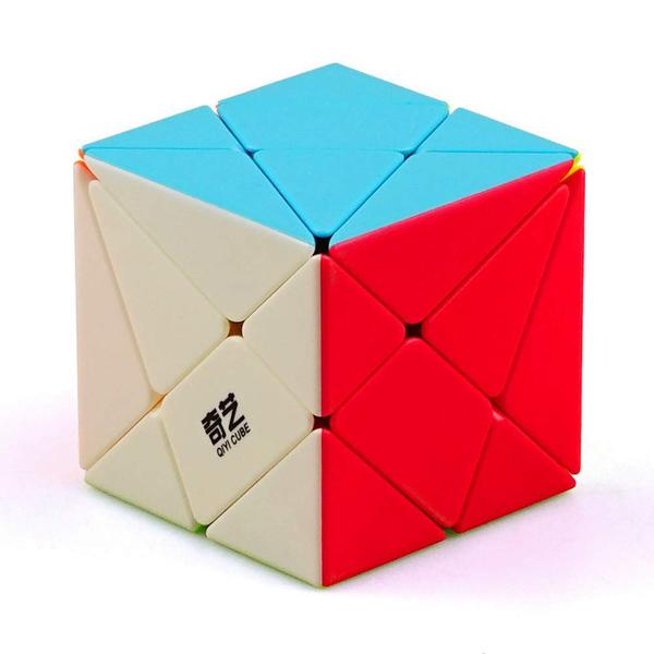 Superfície fosca sem adesivo Puzzle Cube QiYi Axis Cube - CuberSpeed Imagem de Superfície fosca sem adesivo Puzzle Cube QiYi Axis Cube
