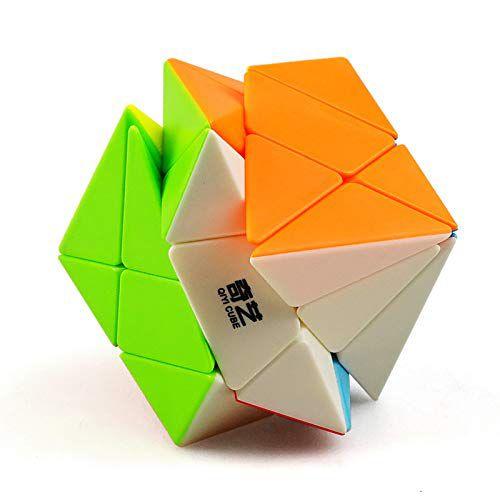 Superfície fosca sem adesivo Puzzle Cube QiYi Axis Cube - CuberSpeed Imagem de Superfície fosca sem adesivo Puzzle Cube QiYi Axis Cube