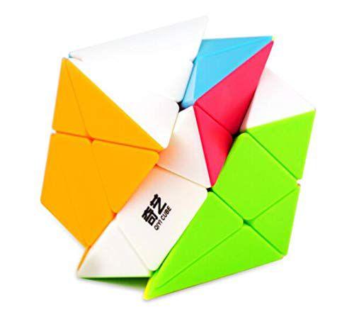 Superfície fosca sem adesivo Puzzle Cube QiYi Axis Cube - CuberSpeed Imagem de Superfície fosca sem adesivo Puzzle Cube QiYi Axis Cube
