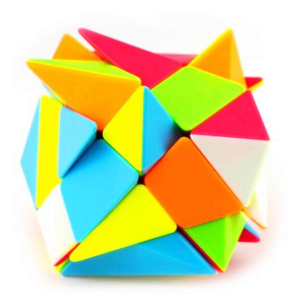 Superfície fosca sem adesivo Puzzle Cube QiYi Axis Cube - CuberSpeed Imagem de Superfície fosca sem adesivo Puzzle Cube QiYi Axis Cube