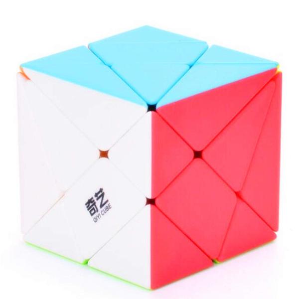Superfície fosca sem adesivo Puzzle Cube QiYi Axis Cube - CuberSpeed Imagem de Superfície fosca sem adesivo Puzzle Cube QiYi Axis Cube