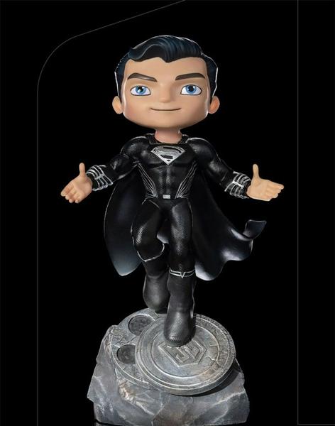 Superman black - zack snyders justice league - minico - IRON STUDIOS Imagem de Superman black - zack snyders justice league - minico