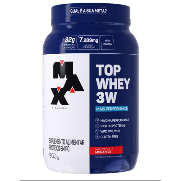 Imagem de Suplemente Em Pó Top Whey 3W Performance 900gr Max Titanium