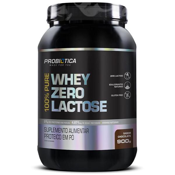 Imagem de Suplemento 100% Pure Whey Probiótica Chocolate 900G