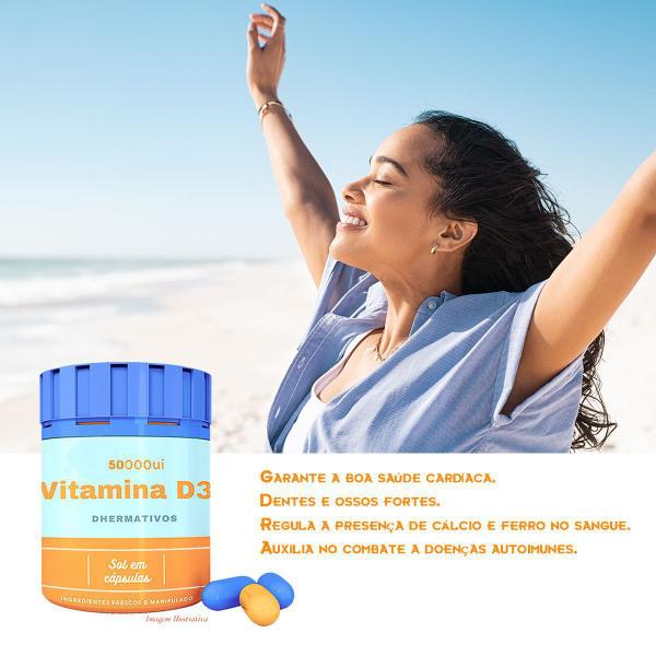 Imagem de Suplemento 12 Capsulas 50.000 ui Vitamina D3 pele saudavel