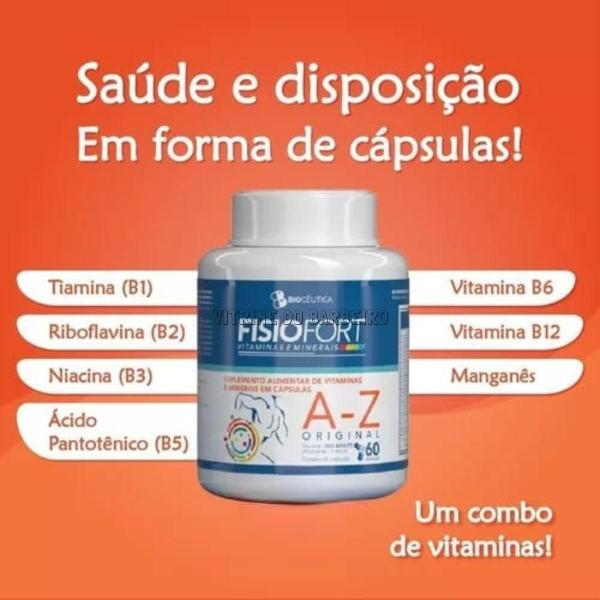 Imagem de Suplemento Alimentar A-Z 60 Cápsulas Fisiofort Multivitamína