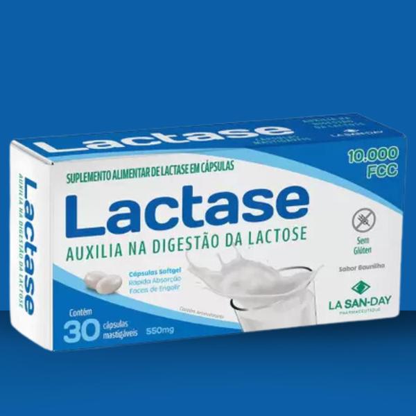 Imagem de Suplemento Alimentar Auxilia Digestão Lactose  La San day