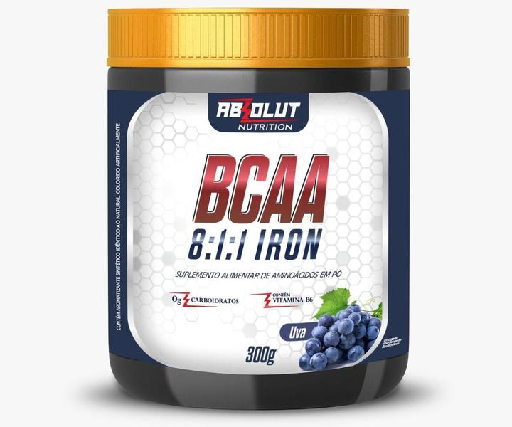 Imagem de Suplemento Alimentar BCAA em pó Iron 300gr 8:1:1 - Absolut Nutrition