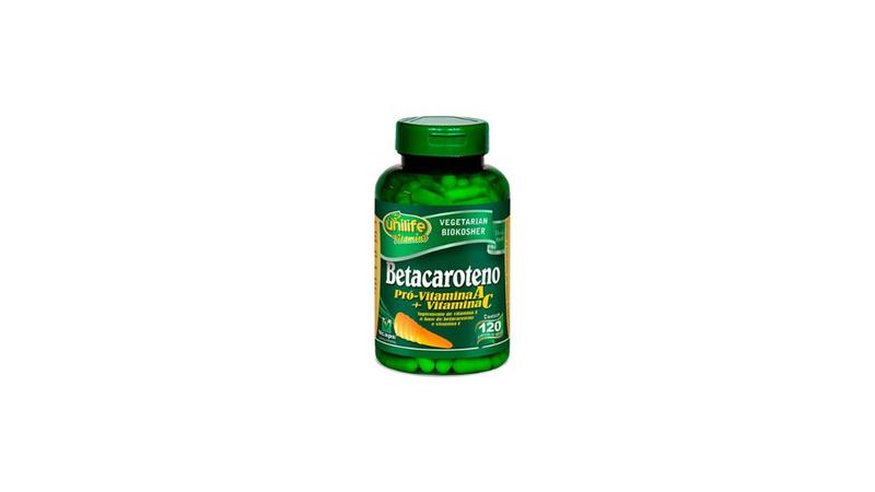 Suplemento Alimentar Betacaroteno C/60 Caps 500 Mg - Unilife - Unilife Industria Nutraceutica Imagem de Suplemento Alimentar Betacaroteno C/60 Caps 500 Mg - Unilife