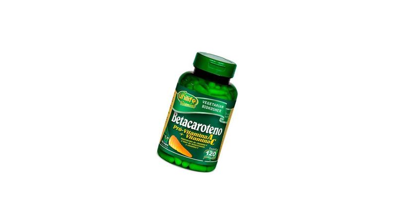 Suplemento Alimentar Betacaroteno C/60 Caps 500 Mg - Unilife - Unilife Industria Nutraceutica Imagem de Suplemento Alimentar Betacaroteno C/60 Caps 500 Mg - Unilife