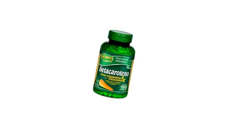 Suplemento Alimentar Betacaroteno C/60 Caps 500 Mg - Unilife - Unilife Industria Nutraceutica Imagem de Suplemento Alimentar Betacaroteno C/60 Caps 500 Mg - Unilife
