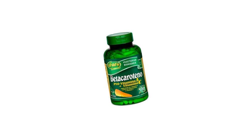 Suplemento Alimentar Betacaroteno C/60 Caps 500 Mg - Unilife - Unilife Industria Nutraceutica Imagem de Suplemento Alimentar Betacaroteno C/60 Caps 500 Mg - Unilife