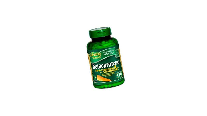 Suplemento Alimentar Betacaroteno C/60 Caps 500 Mg - Unilife - Unilife Industria Nutraceutica Imagem de Suplemento Alimentar Betacaroteno C/60 Caps 500 Mg - Unilife