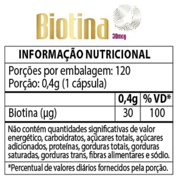 Suplemento Alimentar Biotina 120 Caps - La San-Day Imagem de Suplemento Alimentar Biotina 120 Caps - La San-Day