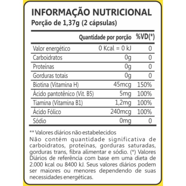 Imagem de Suplemento Alimentar Biotina Fortalecimento C60  Maxinutri