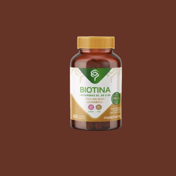 Imagem de Suplemento Alimentar Biotina+Vitaminas 60caps - Copapharma