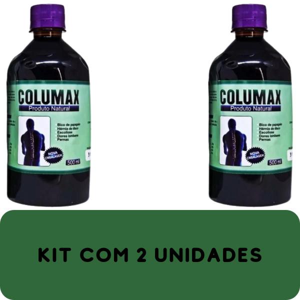 Imagem de Suplemento Alimentar Columax Natural Frasco 500ml Kit Promocional 2 Unidades