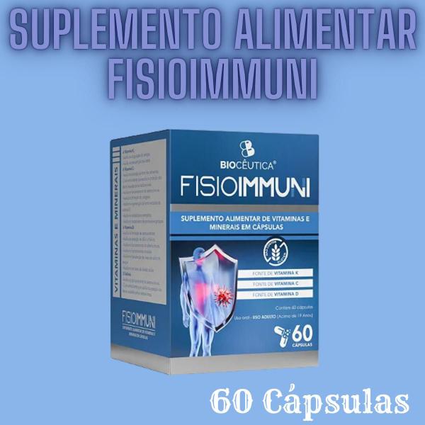 Imagem de Suplemento Alimentar de Vitaminas e Minerais Biocêutica Fisioimmuni Pote 60 Cápsulas Kit Promocional 2 Unidades