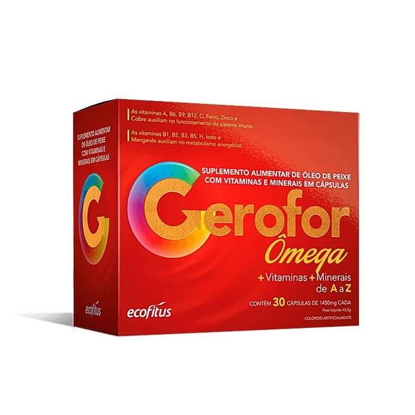 Imagem de Suplemento Alimentar Ecofitus Gerofor Ômega 30 Cápsulas De 1450mg Cada