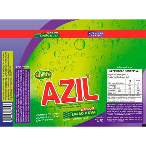 Imagem de Suplemento Alimentar Efervescente Azil Kit Com 3