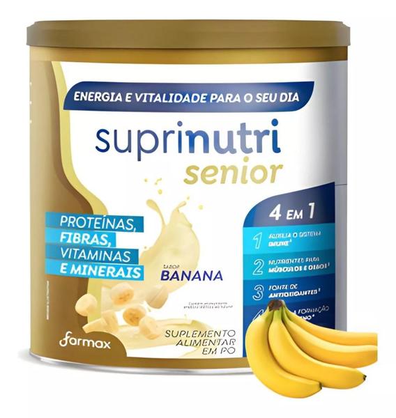 Imagem de Suplemento Alimentar Em Pó Sabor Banana 400G Suprinutri