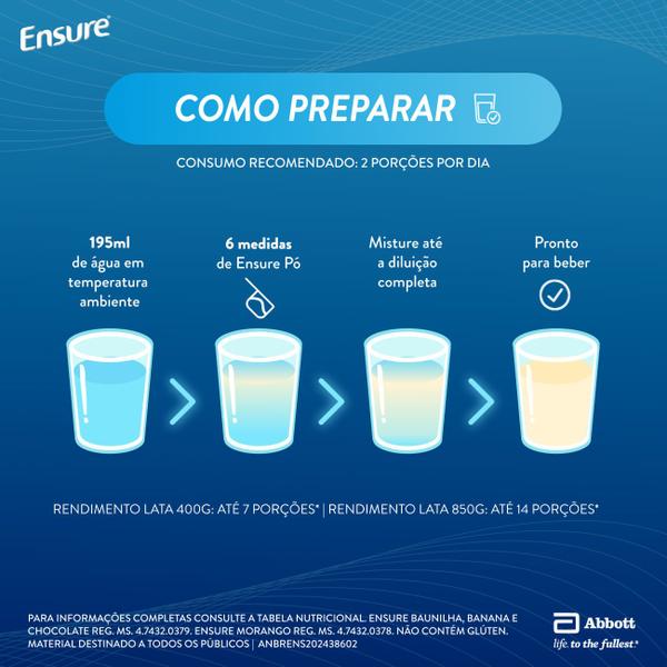 Imagem de Suplemento Alimentar Ensure Banana 850g