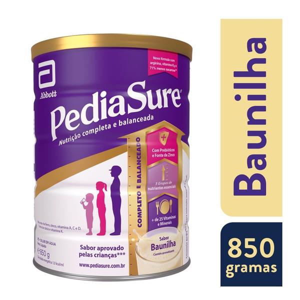 Suplemento Alimentar Infantil Pediasure Baunilha 850g - Nova Fórmula - Abbott Imagem de Suplemento Alimentar Infantil Pediasure Baunilha 850g - Nova Fórmula