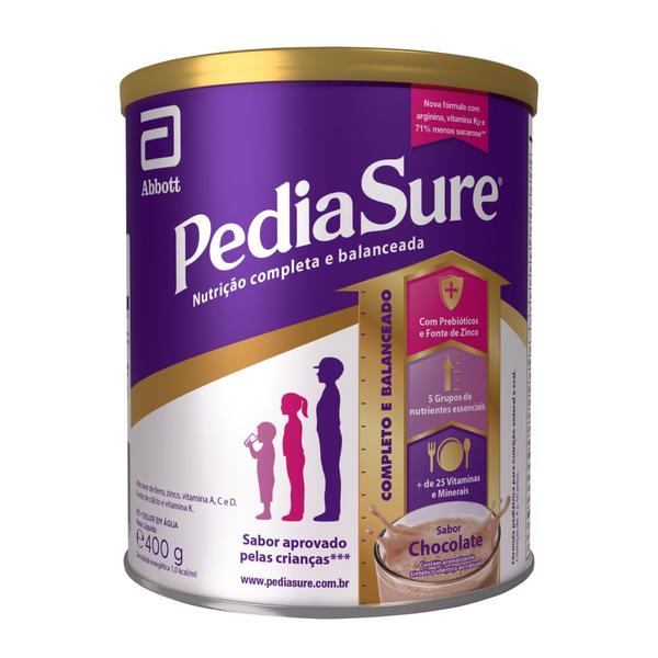 Suplemento Alimentar Infantil Pediasure Chocolate 400g - Nova Fórmula - Abbott Imagem de Suplemento Alimentar Infantil Pediasure Chocolate 400g - Nova Fórmula