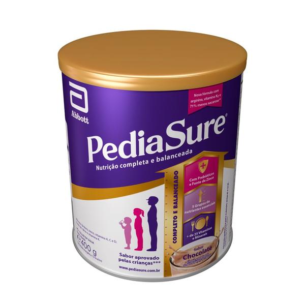 Suplemento Alimentar Infantil Pediasure Chocolate 400g - Nova Fórmula - Abbott Imagem de Suplemento Alimentar Infantil Pediasure Chocolate 400g - Nova Fórmula