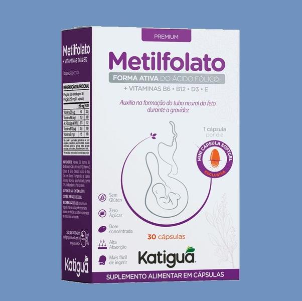 Imagem de Suplemento Alimentar L-Metilfolato+Vit 30Caps - Katigua