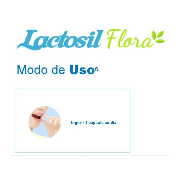 Imagem de Suplemento Alimentar Lactosil Flora 30 Cápsulas  Apsen