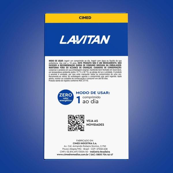 Imagem de Suplemento Alimentar Lavitan A-Z Original com 60 comprimidos