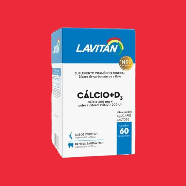 Suplemento alimentar lavitan cálcio + D 60 comprimidos - Cimed Imagem de Suplemento alimentar lavitan cálcio + D 60 comprimidos