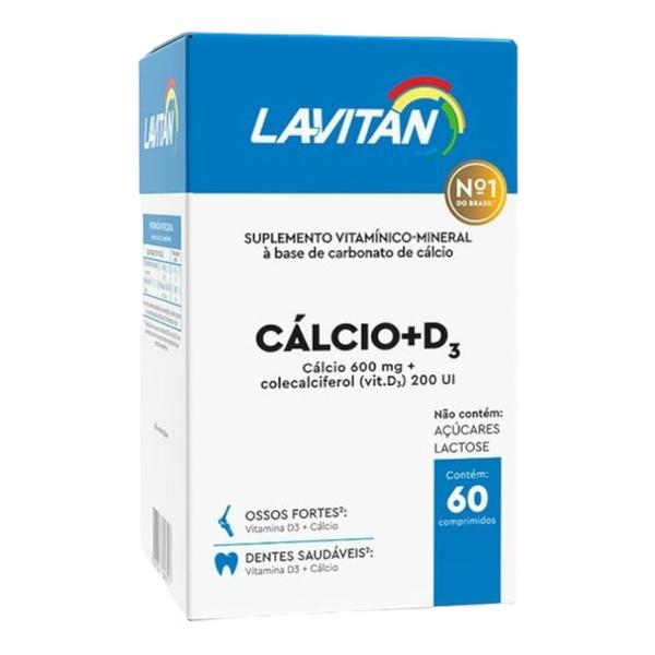 Suplemento alimentar lavitan cálcio + D 60 comprimidos - Cimed Imagem de Suplemento alimentar lavitan cálcio + D 60 comprimidos
