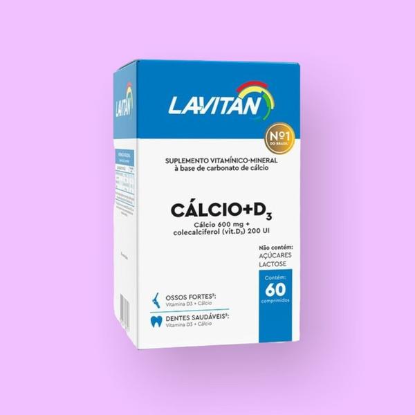 Suplemento alimentar lavitan cálcio + D 60 comprimidos - Cimed Imagem de Suplemento alimentar lavitan cálcio + D 60 comprimidos