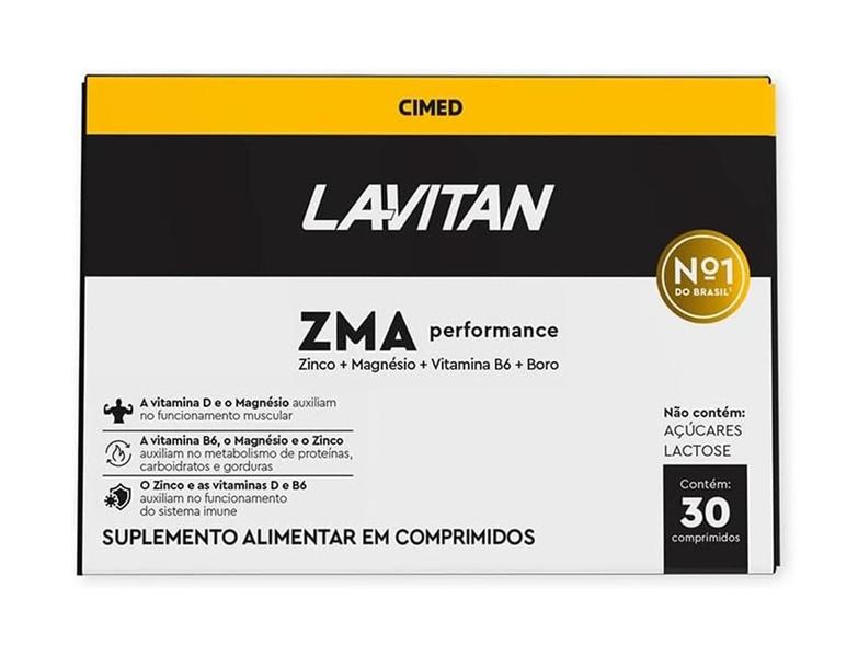 Imagem de Suplemento Alimentar Lavitan ZMA Performance 30 Comprimidos