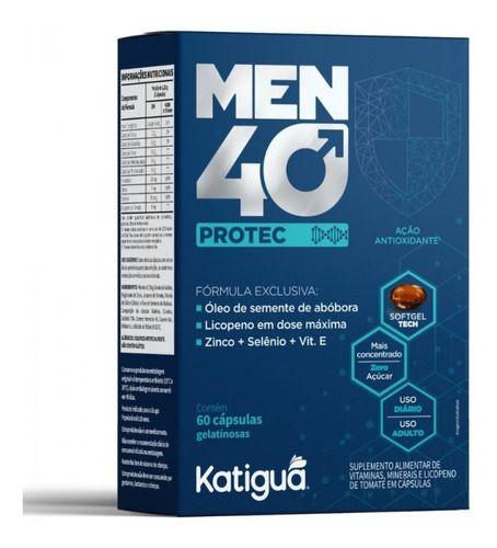 Imagem de Suplemento Alimentar Masculino Men 40 Protec Katigua 60 Caps