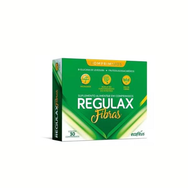 Suplemento Alimentar Regulax Fibras Com 30Cp Ecofitus - Ecofitus Laboratorio Imagem de Suplemento Alimentar Regulax Fibras Com 30Cp Ecofitus