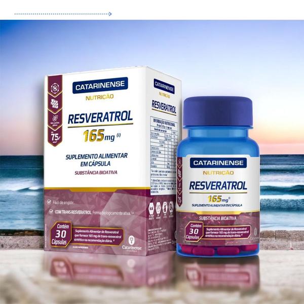 Imagem de Suplemento alimentar Resveratrol 165mg 30 cápsulas - Catarinense Pharma