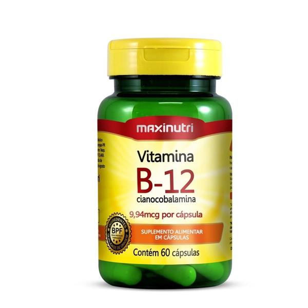 Imagem de Suplemento Alimentar Vitamina B12 Com 60 Cápsulas -Maxinutri