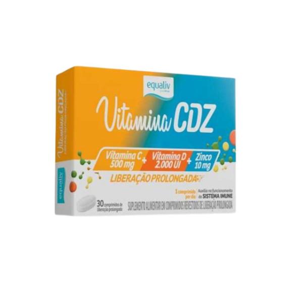 Imagem de Suplemento Alimentar Vitamina CDZ 30cpr - Equaliv