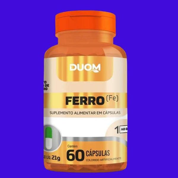 Imagem de Suplemento Alimentar Vitamina Ferro 60 Cps  Duom