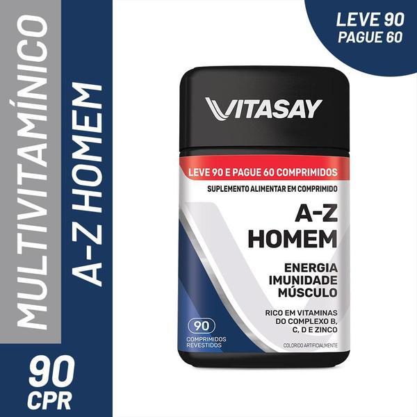 Imagem de Suplemento Alimentar Vitasay A-Z Homem 90 Comprimidos