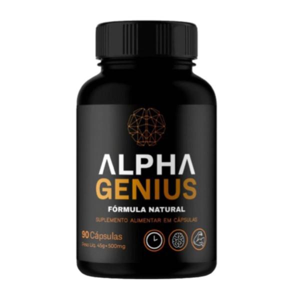 Imagem de Suplemento Alpha Genius 90 caps 100% Natural Nootropico Suplemento- Alpha Genius