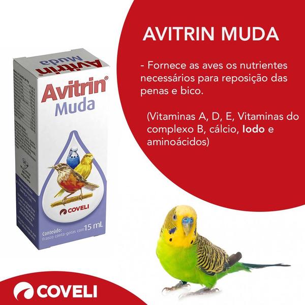 Imagem de Suplemento Aves Avitrin Muda 15ml