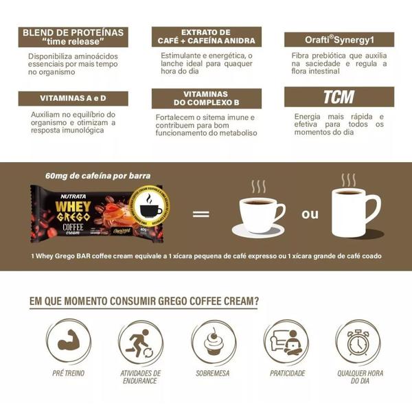 Imagem de Suplemento Barras Whey Protein Nutrata Café E Chocolate 12un