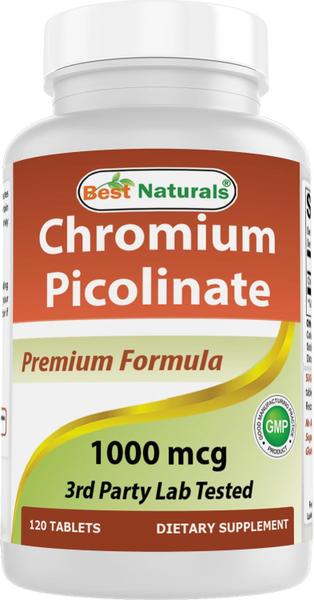 Imagem de Suplemento Best Naturals Picolinato de Cromo 1000mcg x 240