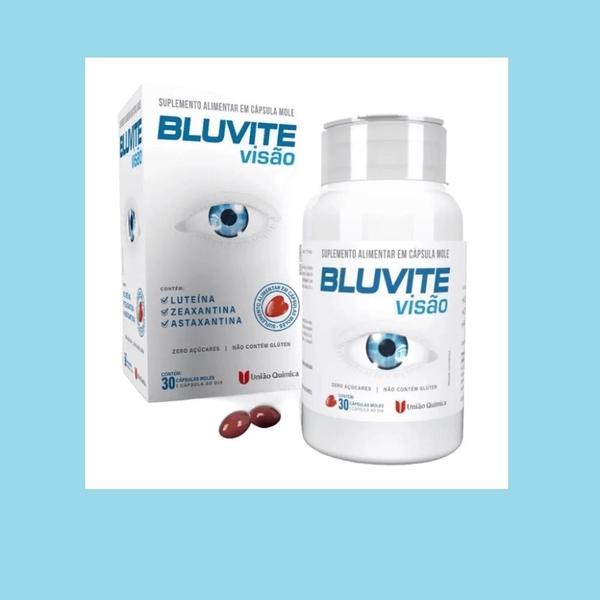 Suplemento Bluvite Visão Com 30 Cápsulas - União Química - União Quimica Imagem de Suplemento Bluvite Visão Com 30 Cápsulas - União Química