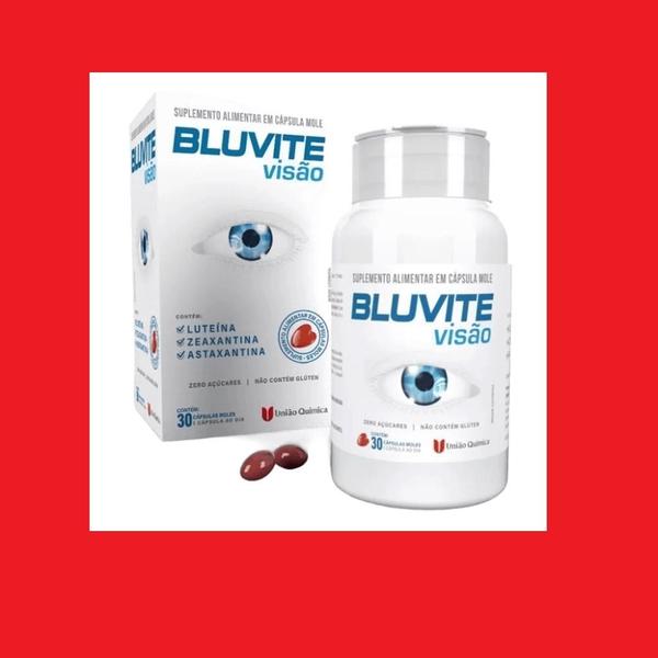 Suplemento Bluvite Visão Com 30 Cápsulas - União Química - União Quimica Imagem de Suplemento Bluvite Visão Com 30 Cápsulas - União Química